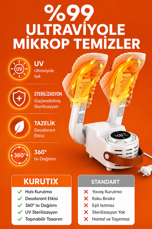 Kurutix Akıllı Dijital Ayakkabı Kurutucu